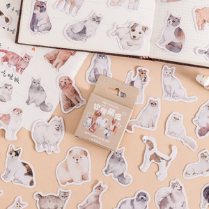 Cute Pet Stickers - pack of 45