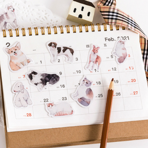 Cute Pet Stickers - pack of 45