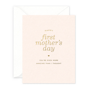 First Mother's Day Greeting Card