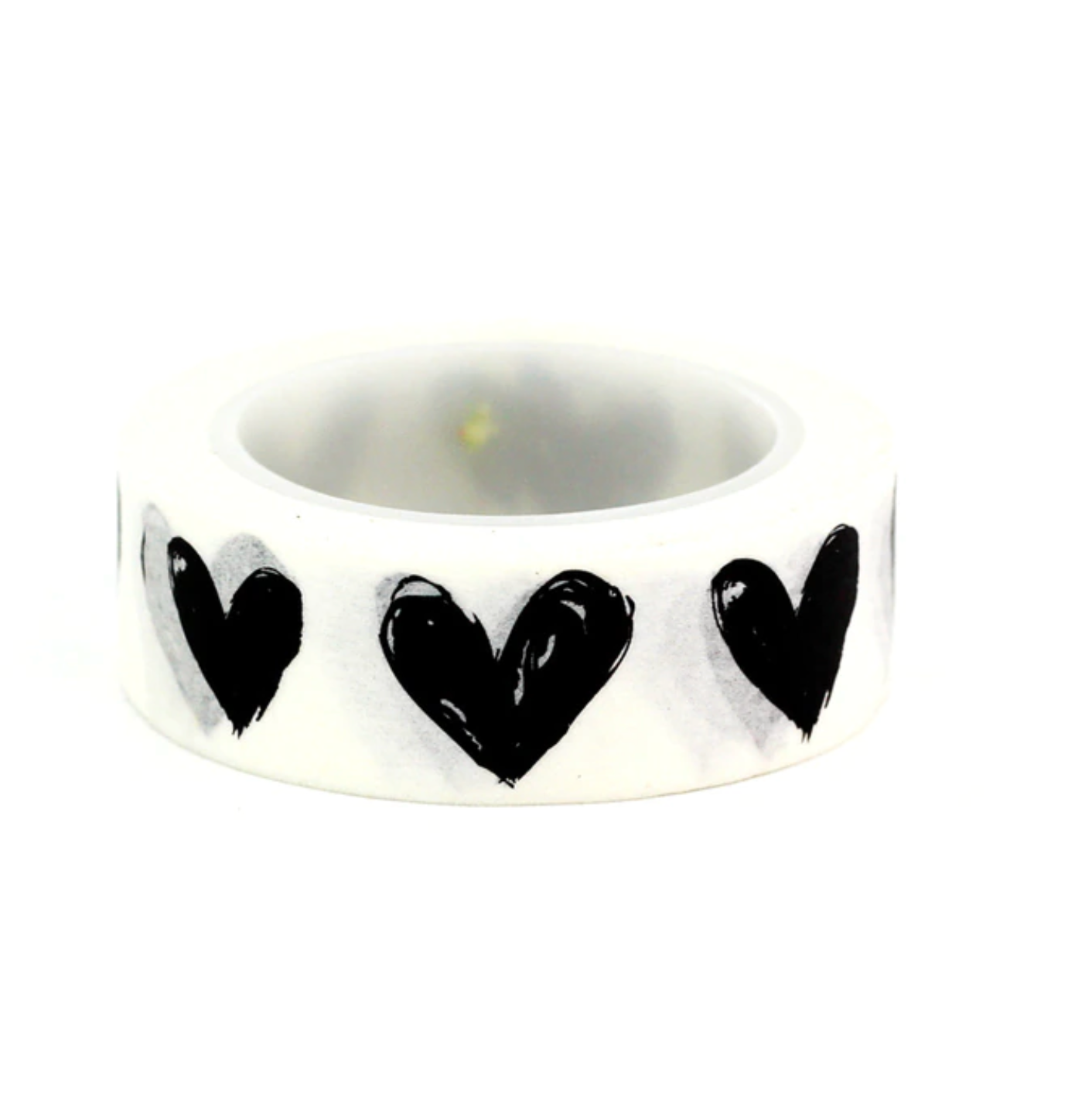 Black Sketched Hearts Washi