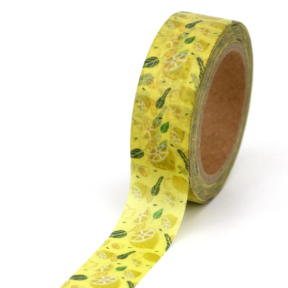 Yellow Lemon Washi Tape
