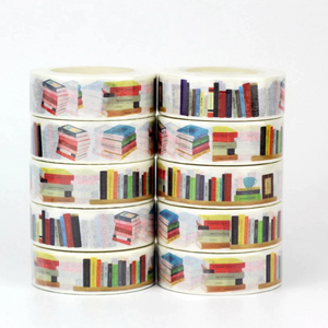 Stacks of Books Washi Tape