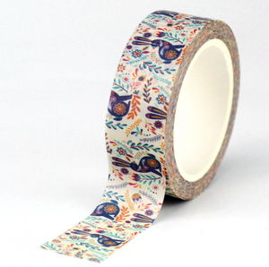 Bunny and Leaves Washi Tape