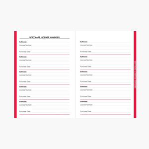 Internet Address & Password Logbook - Black (Large Format)