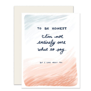 To Be Honest Card