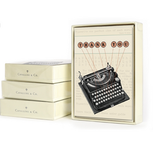 Thank You Typewriter Note Cards (Set of 8)
