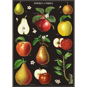 Cavallini Flat Wrap - Apples & Pears