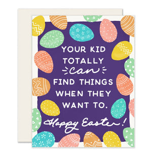 Egg Hunting Card
