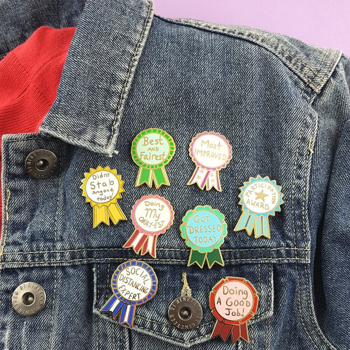 Doing My Okay-est Enamel Pin
