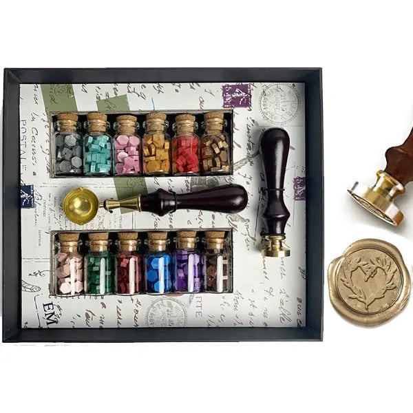 Bead Sealing Wax Kit Gift Set - Branch Heart