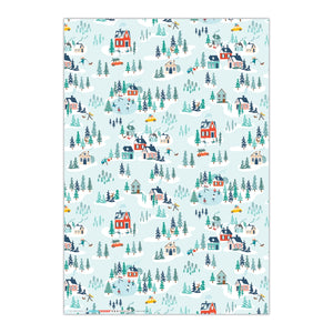 Winter Village Gift Wrap (Roll of 3 sheets)