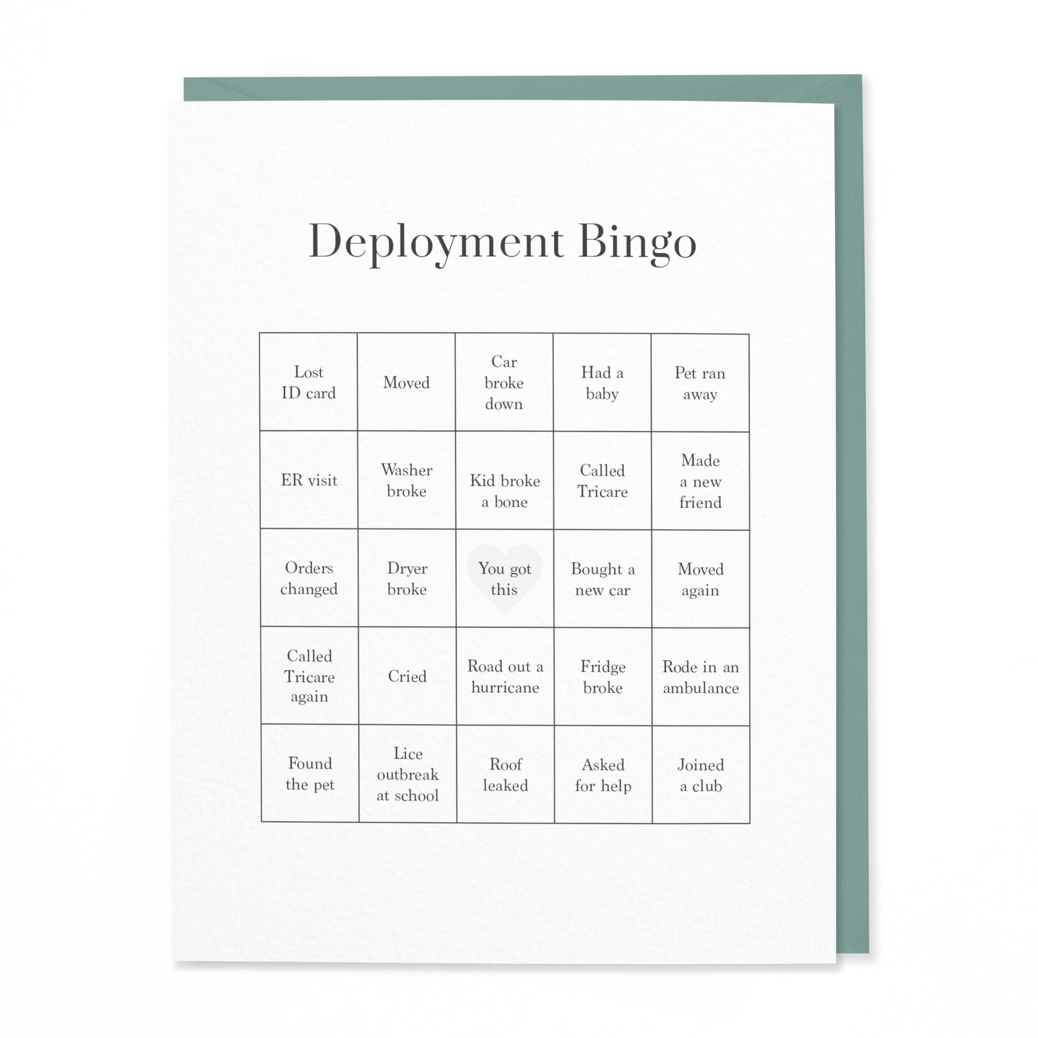 Deployment Bingo (Set of 8)