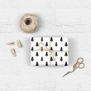 Christmas Trees Gift Wrap (Roll of 3 sheets)