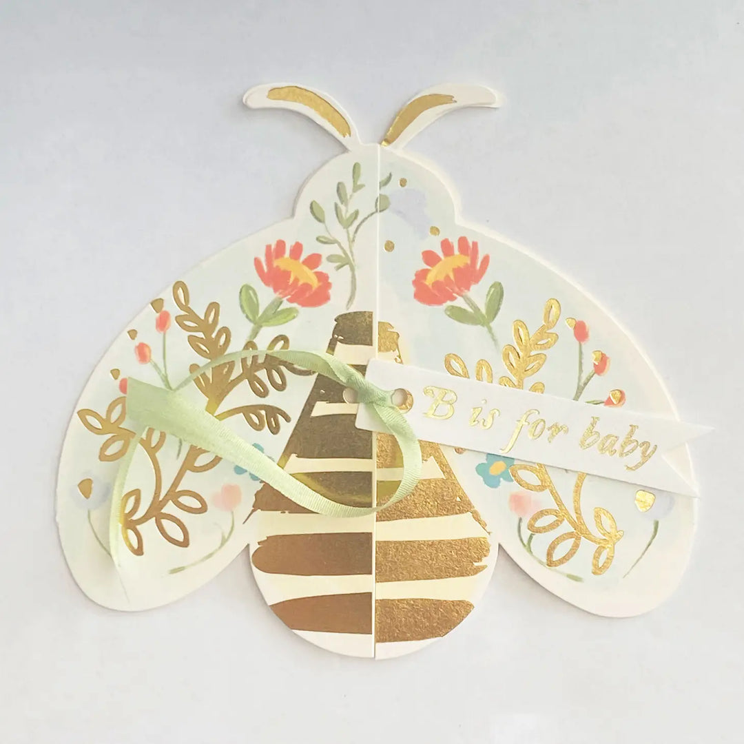 B is for Baby Bee Die Cut Card