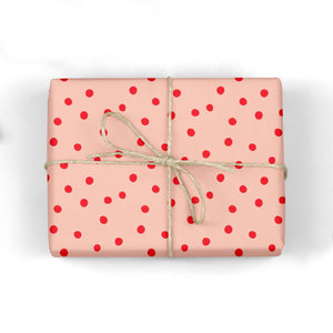 Modern Polka Dot Gift Wrap (Roll of 3 sheets)