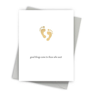 Tiny Feet Baby Announcements Card