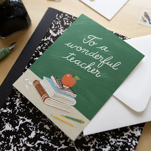 Wonderful Teacher Card