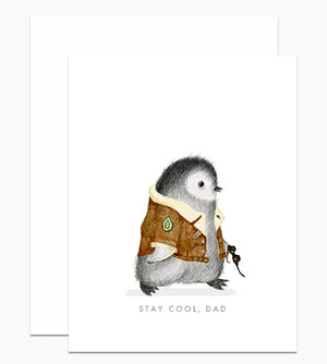 Cool Dad Penguin Card