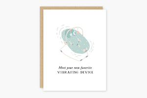 Vibrating Device Baby Card