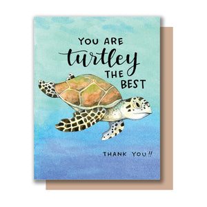 Turtley Thank You Card