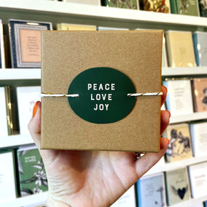 Peace Joy Love Gift Card Box