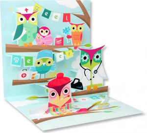 Get Well Owl Treasures Pop-up Card