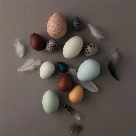 Colorful Wooden Easter Eggs