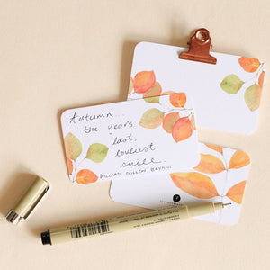 Fall Leaves Little Notes