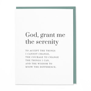 Serenity Prayer