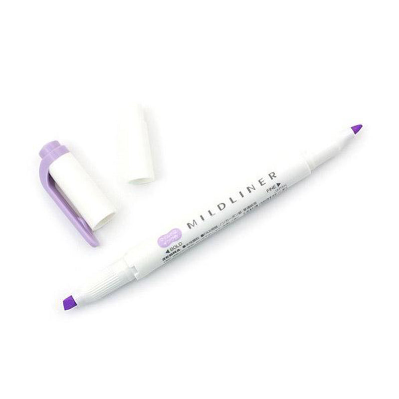 Zebra Mildliner Double Ended Highlighter - Lavender