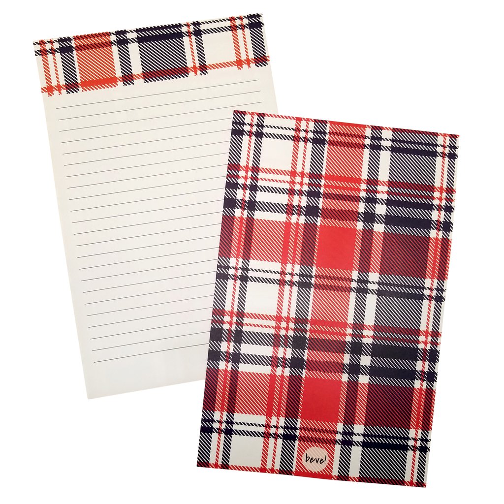 Plaid Letter Writing Set