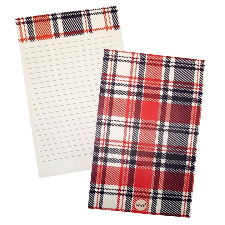 Plaid Letter Writing Set